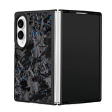 Forged Carbon Flakes Samsung Z Fold Case-Exoticase-For Galaxy Z Fold 8 (Wide)-Blue-Exoticase