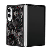 Forged Carbon Flakes Samsung Z Fold Case-Exoticase-For Galaxy Z Fold 8 (Wide)-Red-Exoticase