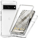 Front and Back Dual Tier Google Pixel Protector-Exoticase-For Pixel 8 Pro-Clear-