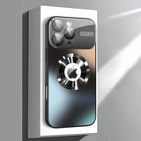 FrostMatte Full Glass Lens Logo Cut iPhone Case-Exoticase-For iPhone 16 Pro Max-Black-Exoticase