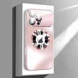 FrostMatte Full Glass Lens Logo Cut iPhone Case-Exoticase-For iPhone 16 Pro Max-Pink-Exoticase