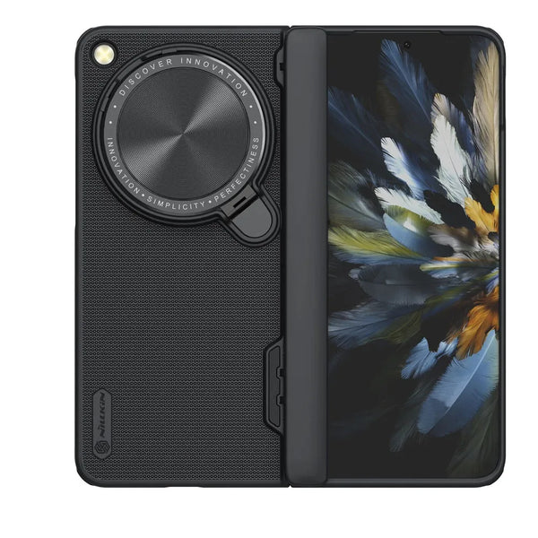 Frosted Back Hinge and Lens Covered OnePlus Open Case-Exoticase-Black-Exoticase