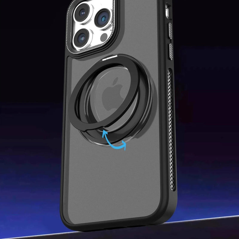 Frosted Back Mesh Sides iPhone Case with Ring-Exoticase-Exoticase