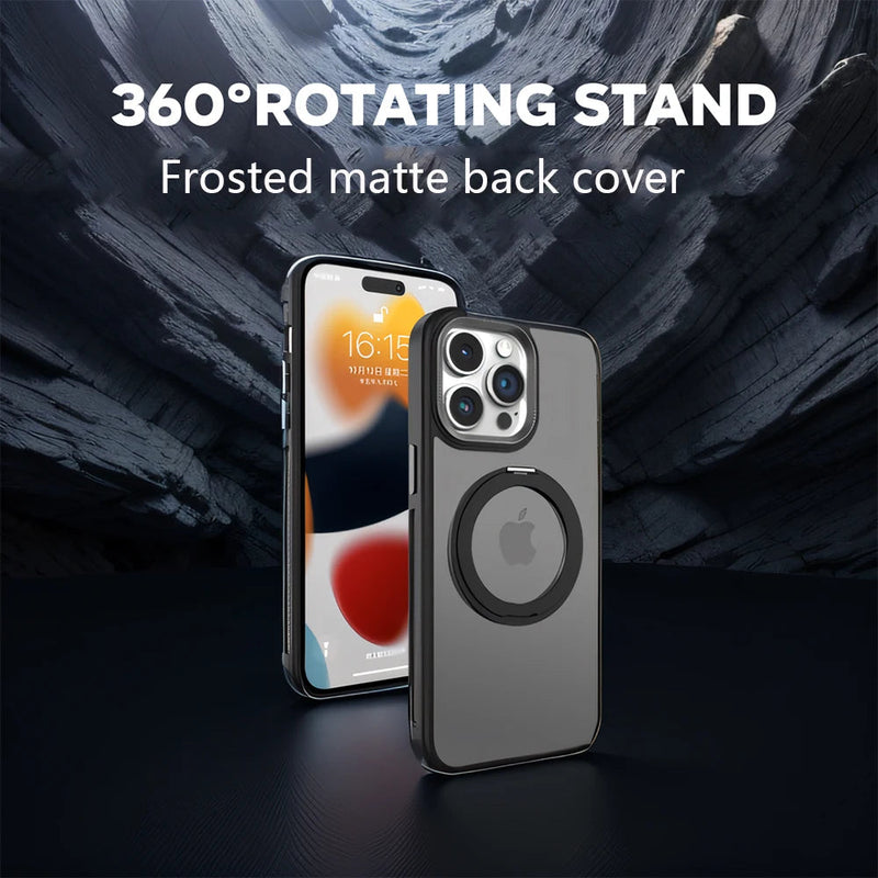Frosted Back Mesh Sides iPhone Case with Ring-Exoticase-Exoticase