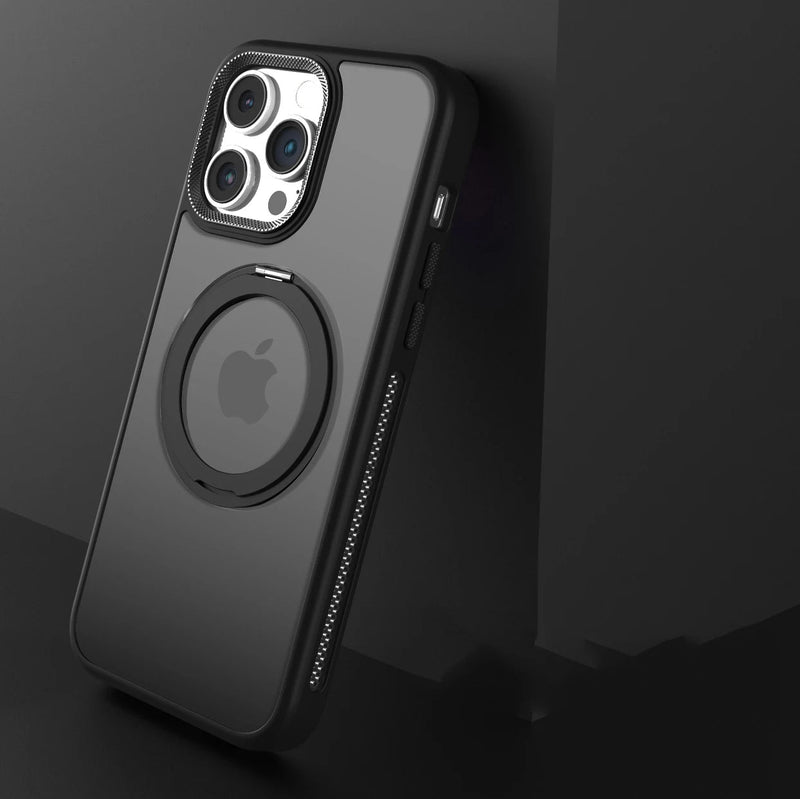 Frosted Back Mesh Sides iPhone Case with Ring-Exoticase-Exoticase