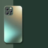 Frosted Glass Apple iPhone Case-Exoticase-For iPhone 15 Pro Max-Cangling Green-