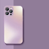 Frosted Glass Apple iPhone Case-Exoticase-For iPhone 15 Pro Max-Grass Purple-