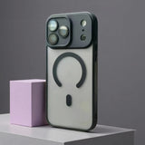 Frosted Magnetic Full Lens Cover iPhone Case-Exoticase-iPhone 17 Pro Max-Black-Exoticase