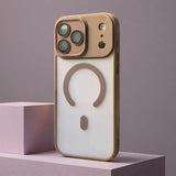 Frosted Magnetic Full Lens Cover iPhone Case-Exoticase-iPhone 17 Pro Max-Desert Gold-Exoticase
