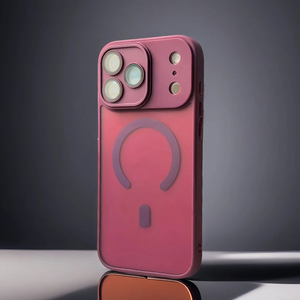 Frosted Magnetic Full Lens Cover iPhone Case-Exoticase-Exoticase