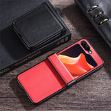 Full Protection PU Leather Samsung Z Flip Case-Exoticase-