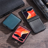 Full Protection PU Leather Samsung Z Flip Case-Exoticase-