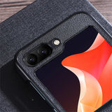 Full Protection PU Leather Samsung Z Flip Case-Exoticase-