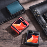 Full Protection PU Leather Samsung Z Flip Case-Exoticase-