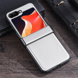 Full Protection PU Leather Samsung Z Flip Case-Exoticase-For Samsung Z Flip 5-white-
