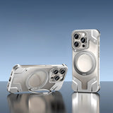 Futuria Metal Frame iPhone Case-Exoticase-For iPhone 15 Pro Max-Titanium Silver-Exoticase