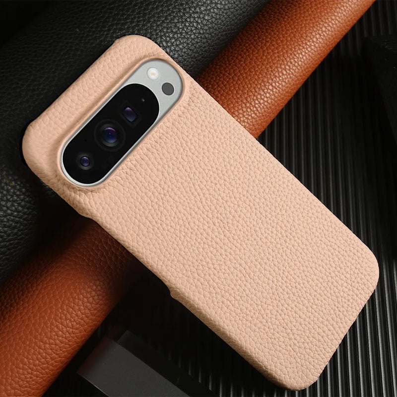 Genuine Cowhide Leather Google Pixel Phone Case-Pixel 7 Cases-Exoticase-Exoticase