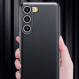 Genuine Cowhide Leather Plated Sides Samsung Case-Exoticase-