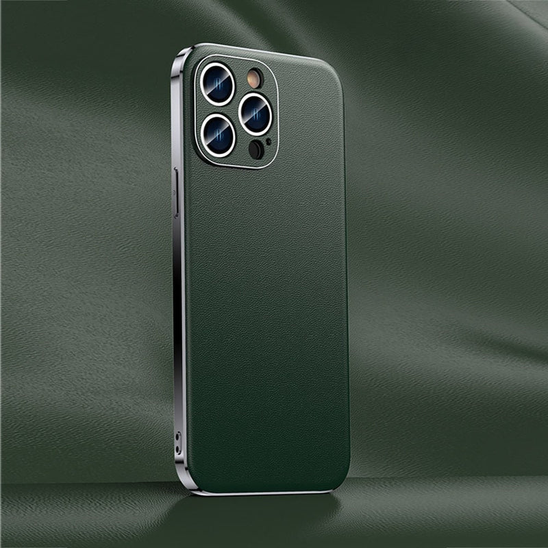 iPhoneケース MINE KOBE    cowhide leather iPhone case Genuine Cowhide Leather With Vacuum Plated Sides iPhone Case