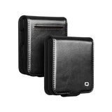 Genuine Leather Premium Flip Wallet Samsung Case-Exoticase-Samsung Z Flip 7-Black-Exoticase