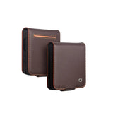 Genuine Leather Premium Flip Wallet Samsung Case-Exoticase-Samsung Z Flip 8-Brown 2-Exoticase