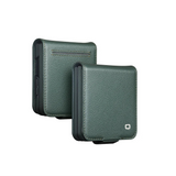 Genuine Leather Premium Flip Wallet Samsung Case-Exoticase-Samsung Z Flip 8-Green-Exoticase