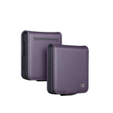 Genuine Leather Premium Flip Wallet Samsung Case-Exoticase-Samsung Z Flip 8-Purple-Exoticase