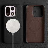 Genuine Litchi Grain Leather OnePlus Case-Exoticase-For OnePlus 15-Black-Exoticase
