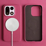 Genuine Litchi Grain Leather OnePlus Case-Exoticase-For OnePlus 15-Rose-Exoticase