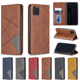 Geometric Leather Flip Wallet iPhone Case-Exoticase-Exoticase