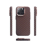 Geometric Tessellation Alloy Lens MagSafe iPhone Case-Exoticase-Brown-iPhone 16 Pro Max-Exoticase