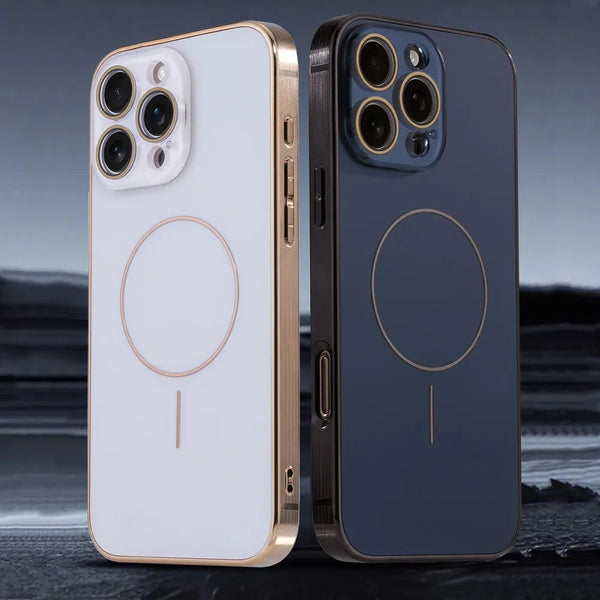 Glass Lens Plated Slim Magnetic iPhone Case-Exoticase-Exoticase