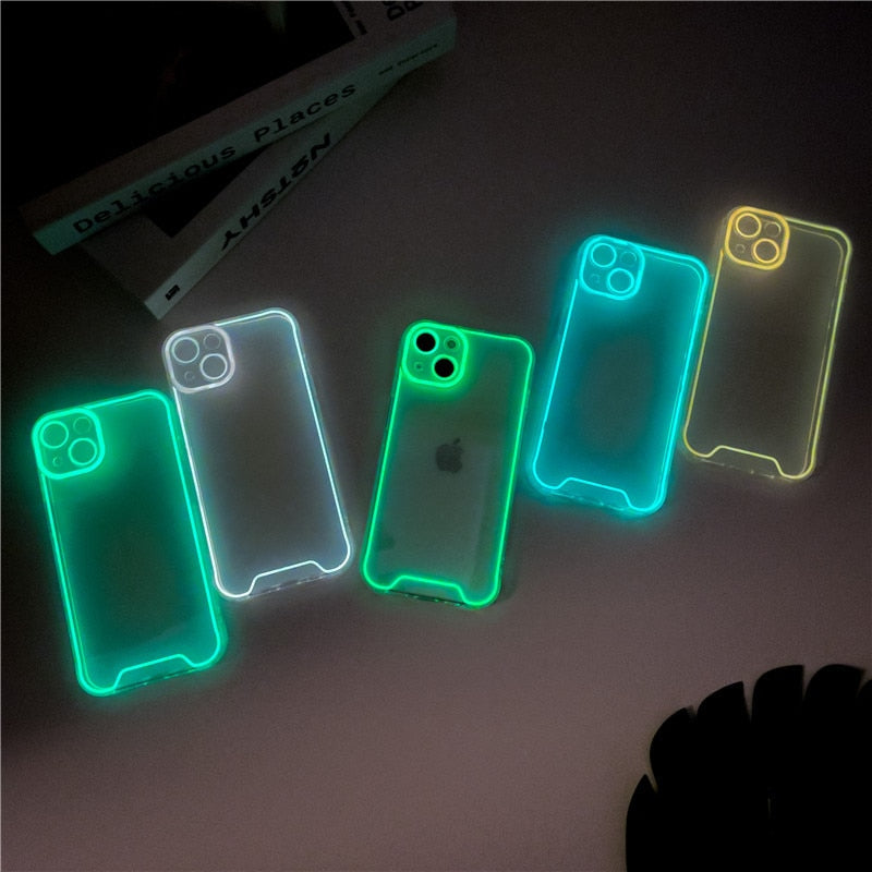 Glow In The Dark Luminous Transparent iPhone Case-Exoticase-Exoticase