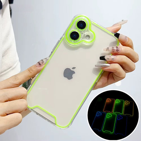 Glow In The Dark Luminous Transparent iPhone Case-Exoticase-