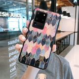 Gold Foil Floral Marble Samsung Case-Samsung Galaxy Phone Case-Exoticase-For S22 Ultra-5-