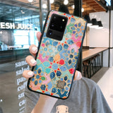 Gold Foil Floral Marble Samsung Case-Samsung Galaxy Phone Case-Exoticase-For S22 Ultra-6-