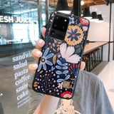 Gold Foil Floral Marble Samsung Case-Samsung Galaxy Phone Case-Exoticase-For S22 Ultra-9-