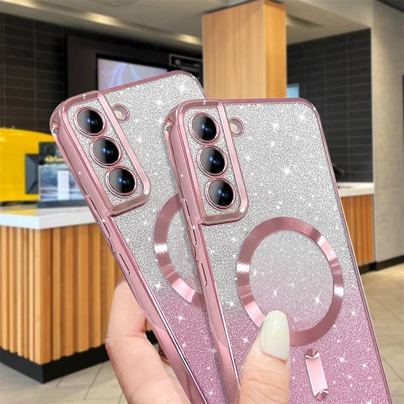 Gradient Glitter Sheet Samsung Case-Exoticase-Exoticase