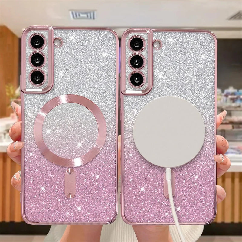 Gradient Glitter Sheet Samsung Case-Exoticase-Exoticase