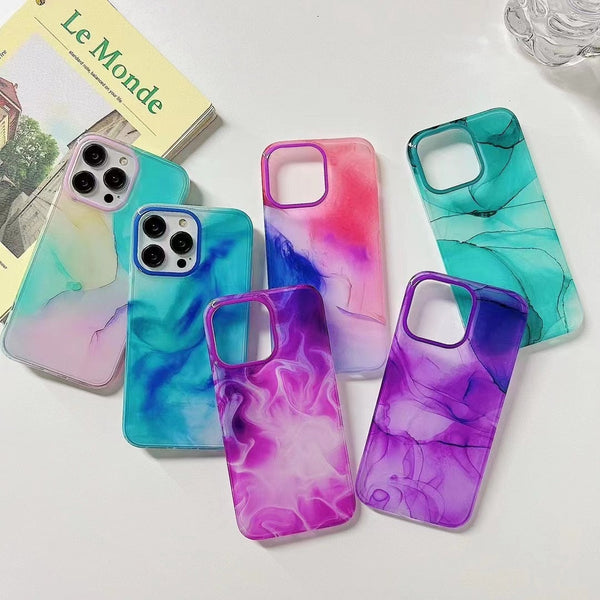 Gradient Marble Colorflow iPhone Case-Exoticase-