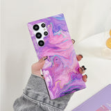 Gradient Marble Laser Samsung Case-Exoticase-For Samsung S22Ultra-D-