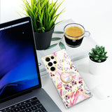 Gradient Marble With Ring Holder Case For Samsung Galaxy-Exoticase-