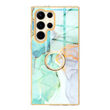 Gradient Marble With Ring Holder Case For Samsung Galaxy-Exoticase-For Samsung S23-b-