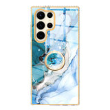 Gradient Marble With Ring Holder Case For Samsung Galaxy-Exoticase-For Samsung S23-c-
