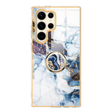 Gradient Marble With Ring Holder Case For Samsung Galaxy-Exoticase-For Samsung S23-n-Exoticase