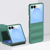 Grip Friendly Hard Samsung Galaxy Z Flip Case-Exoticase-Dark Green-for Samsung Z Flip 8-Exoticase
