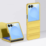 Grip Friendly Hard Samsung Galaxy Z Flip Case-Exoticase-Yellow-for Samsung Z Flip 8-Exoticase