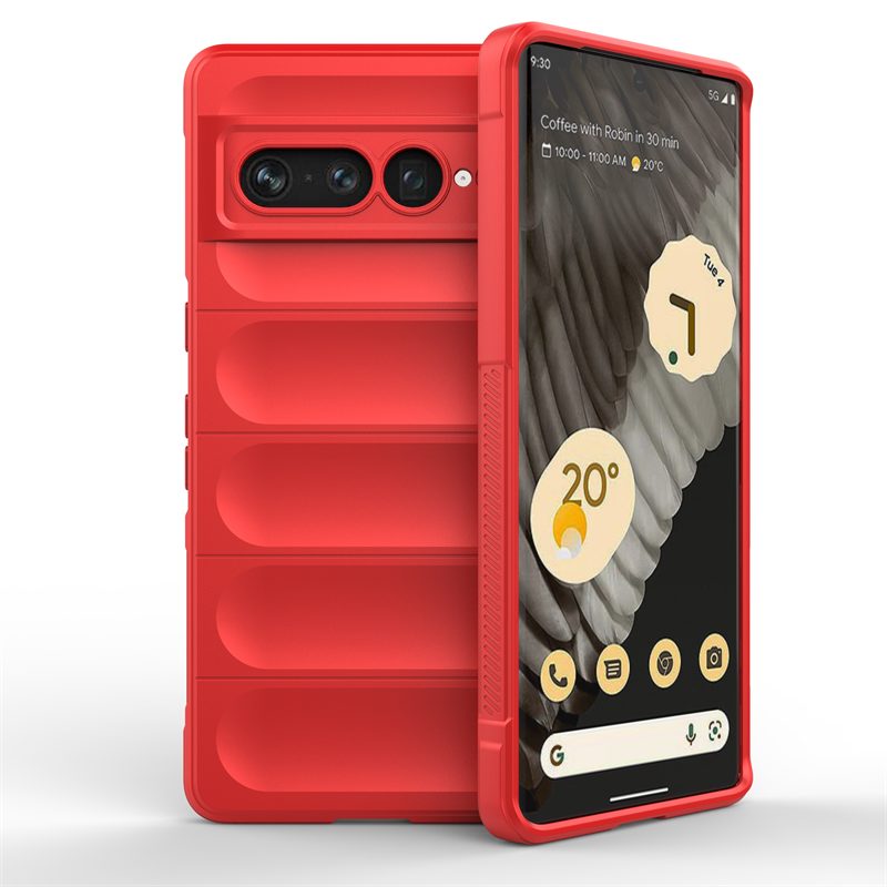 Grip Friendly Silicone Google Pixel Case-Exoticase-For Pixel 7 Pro-Red-