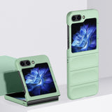 Grip Friendly Silicone Samsung Galaxy Z Flip Case-Exoticase-for Samsung Z Flip 5-Light Green-