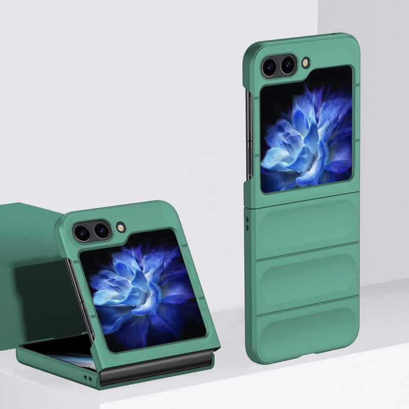 Grip Friendly Silicone Samsung Galaxy Z Flip 5 Case-Exoticase-for Samsung Z Flip 5-Dark Green-Exoticase